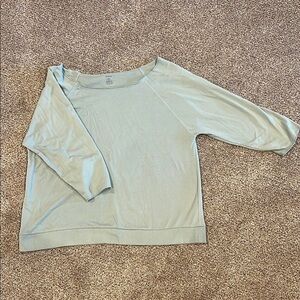 Light Blue 3/4 Sleeve Top